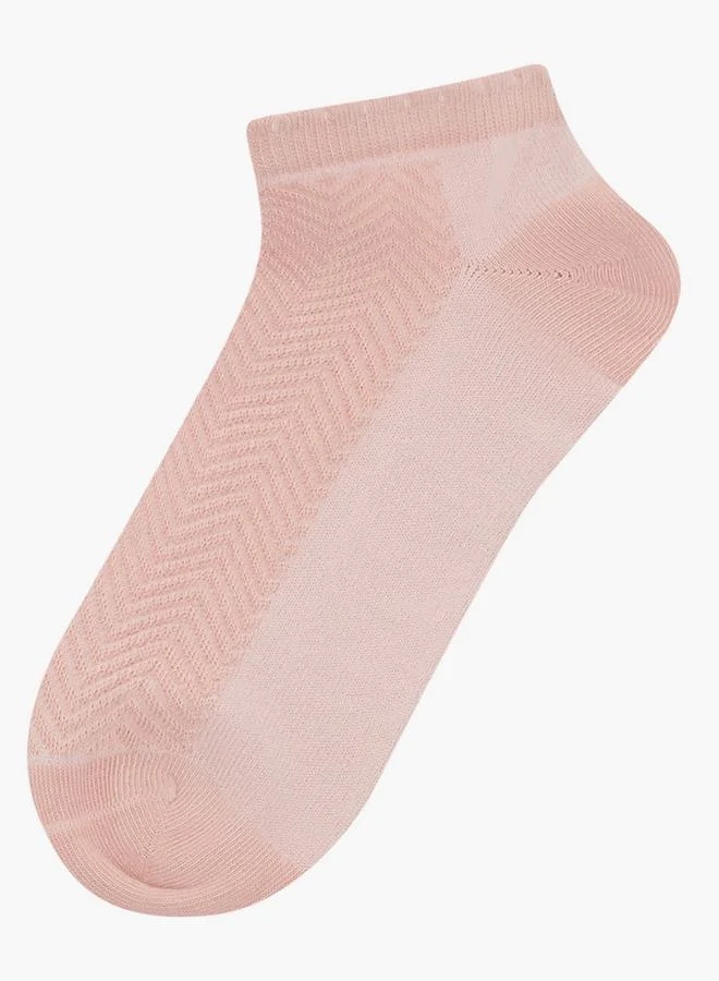 Flora Bella By Shoexpress Flora Bella Pack Of 5 Ankle Length Cotton Socks